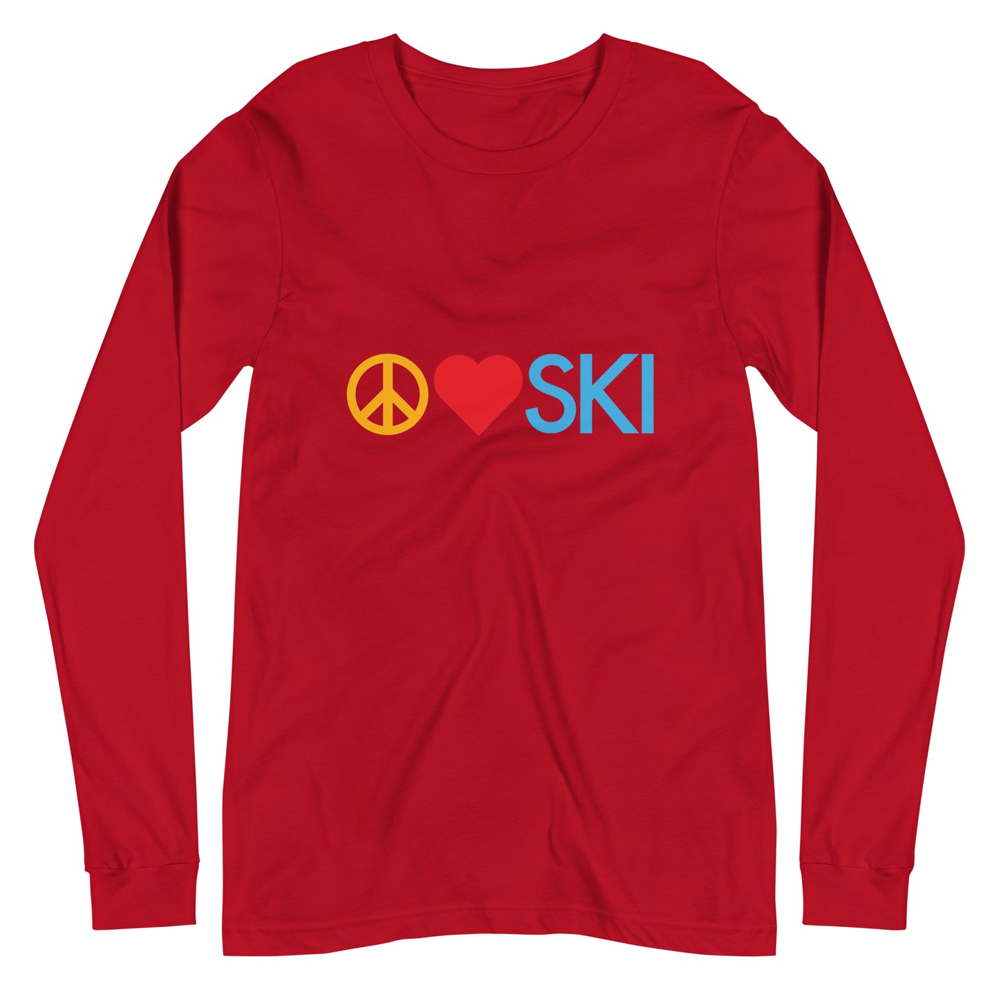 CS0026 - 02001 - Peace | Love | SKI Unisex Long Sleeve Tee