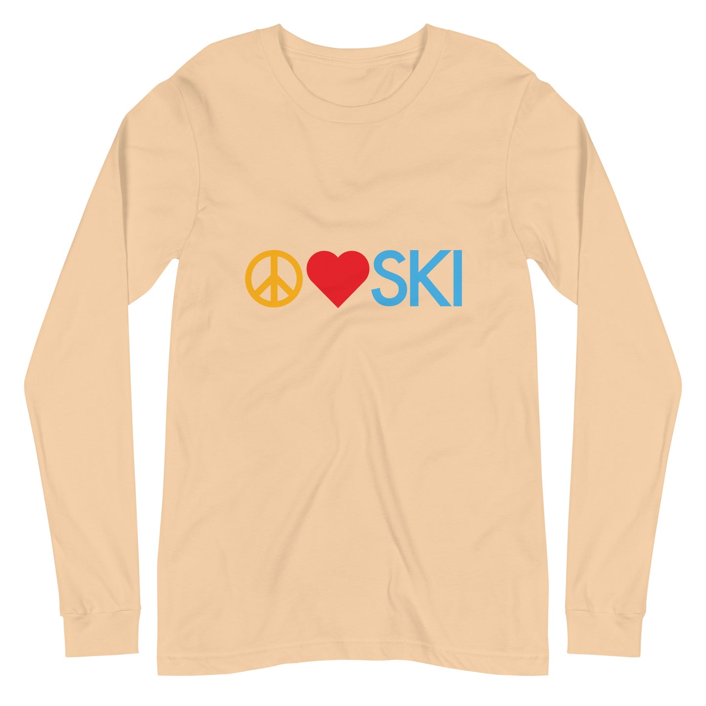 CS0026 - 02001 - Peace | Love | SKI Unisex Long Sleeve Tee