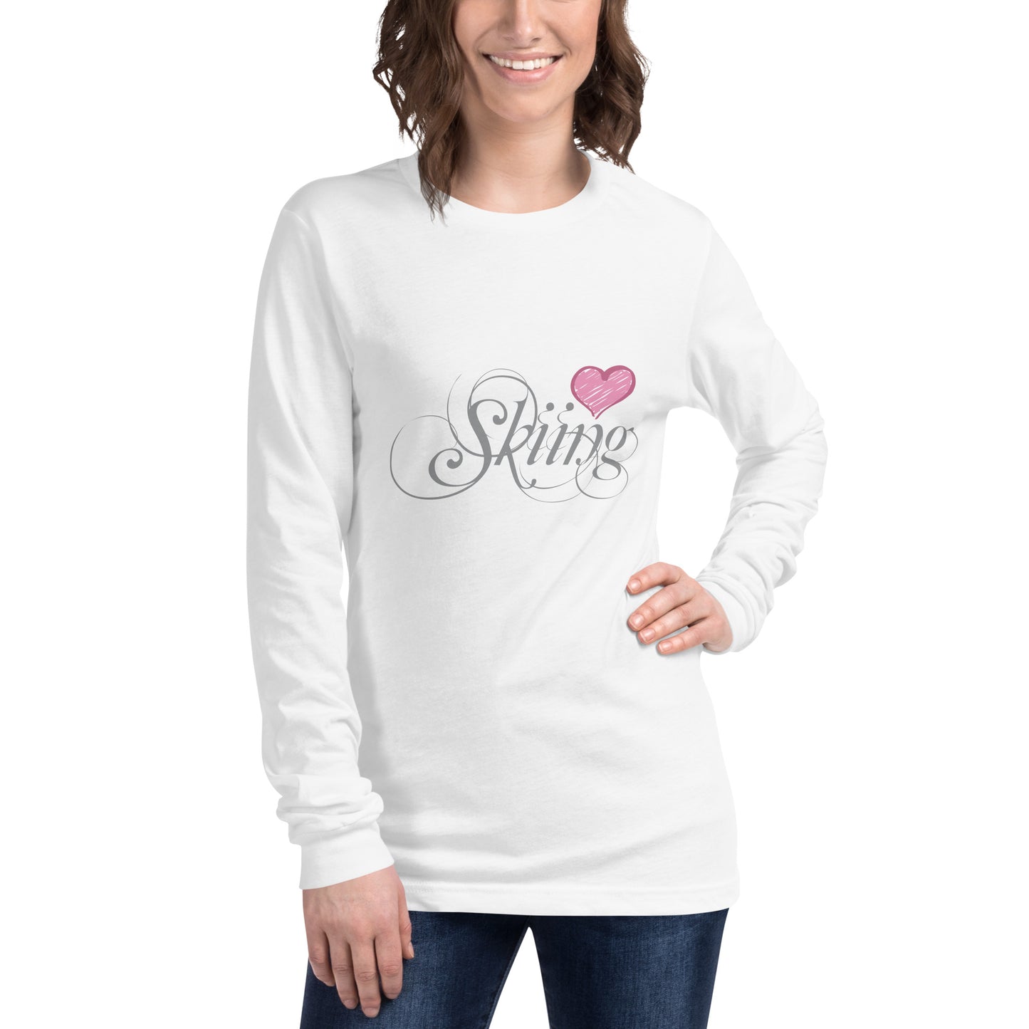 CS0047 - 02001 - Love Skiing/Women's Long Sleeve Tee