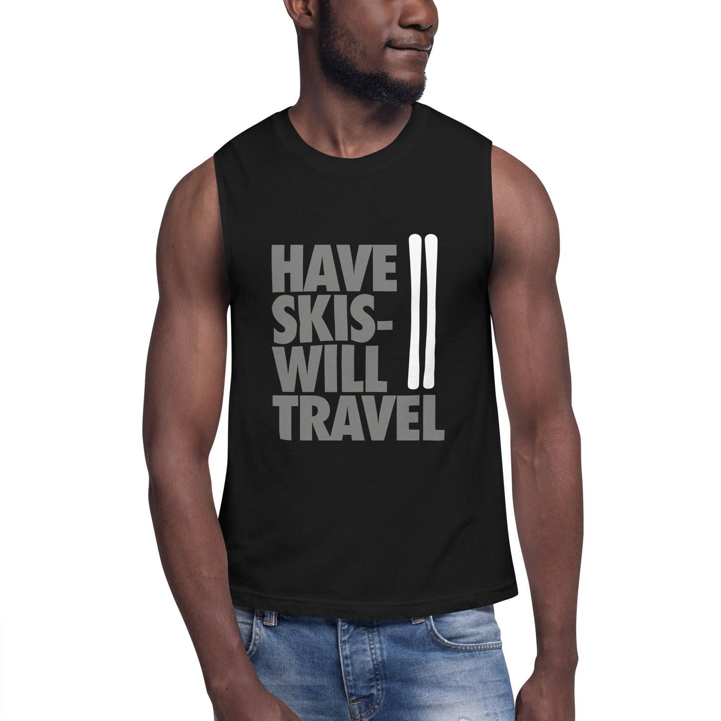 CS0032 - 01003 - Have Skis Will Travel Muscle Shirt