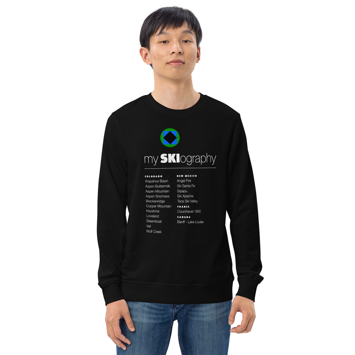 CS0001 - 01005 - mySKIography Unisex organic sweatshirt