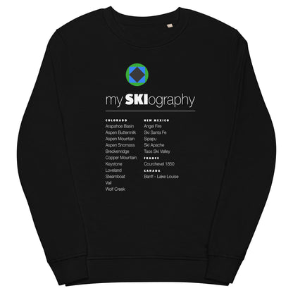 CS0001 - 01005 - mySKIography Unisex organic sweatshirt