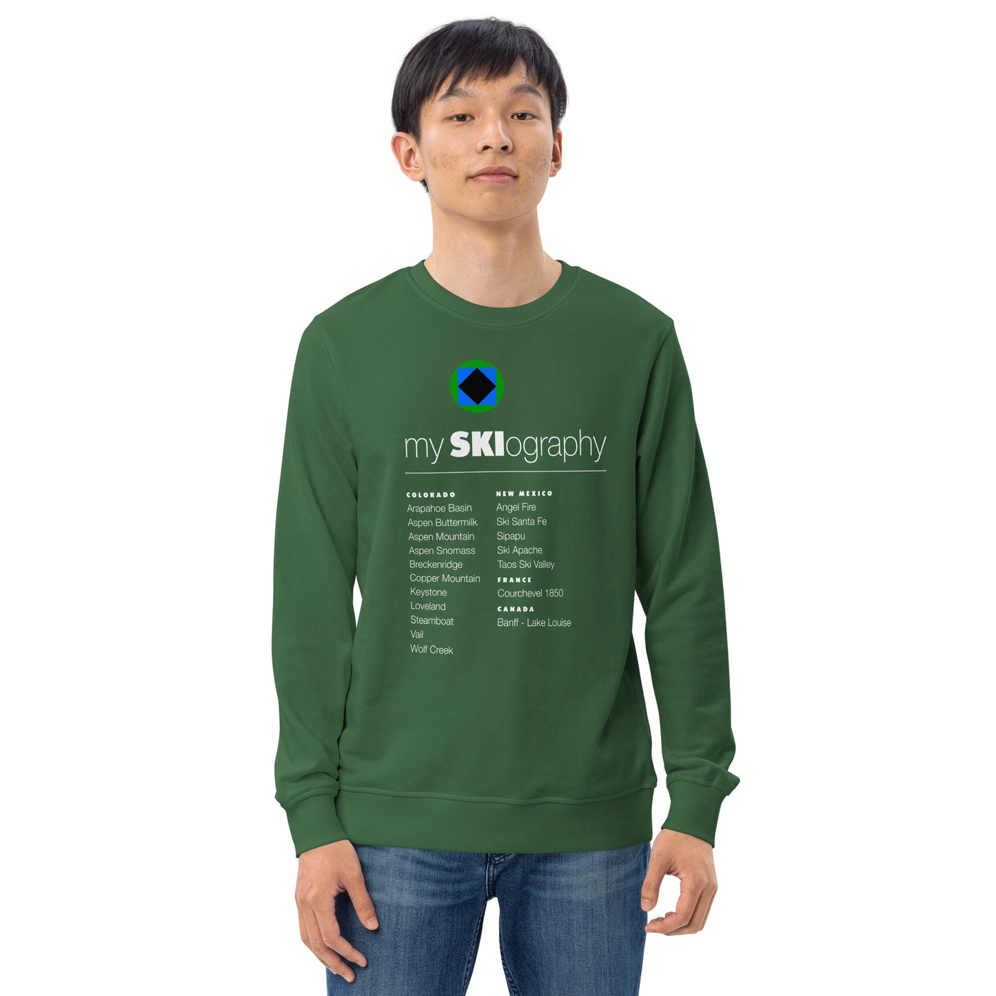 CS0001 - 01005 - mySKIography Unisex organic sweatshirt