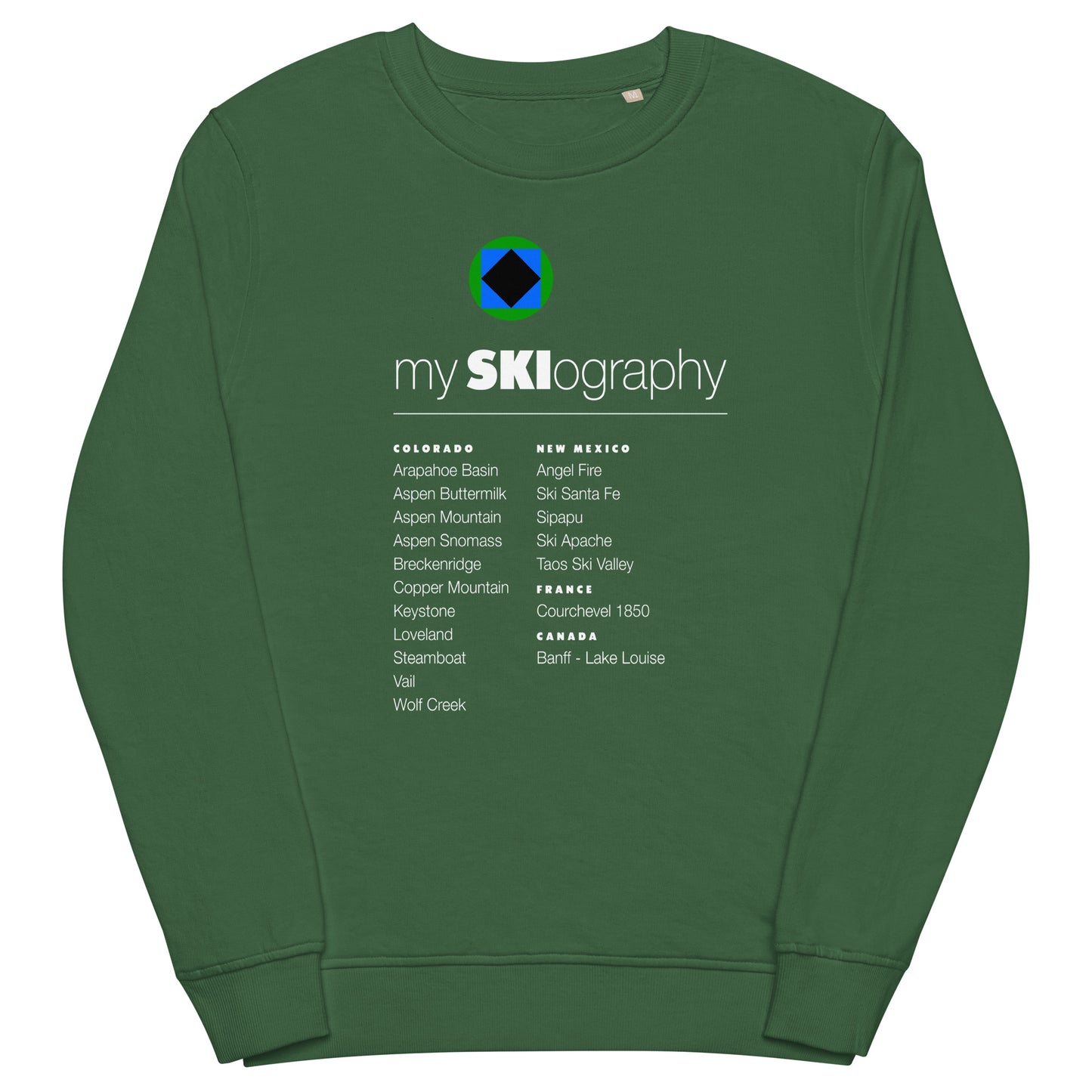 CS0001 - 01005 - mySKIography Unisex organic sweatshirt