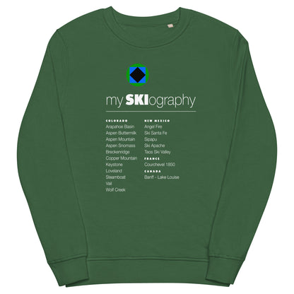 CS0001 - 01005 - mySKIography Unisex organic sweatshirt