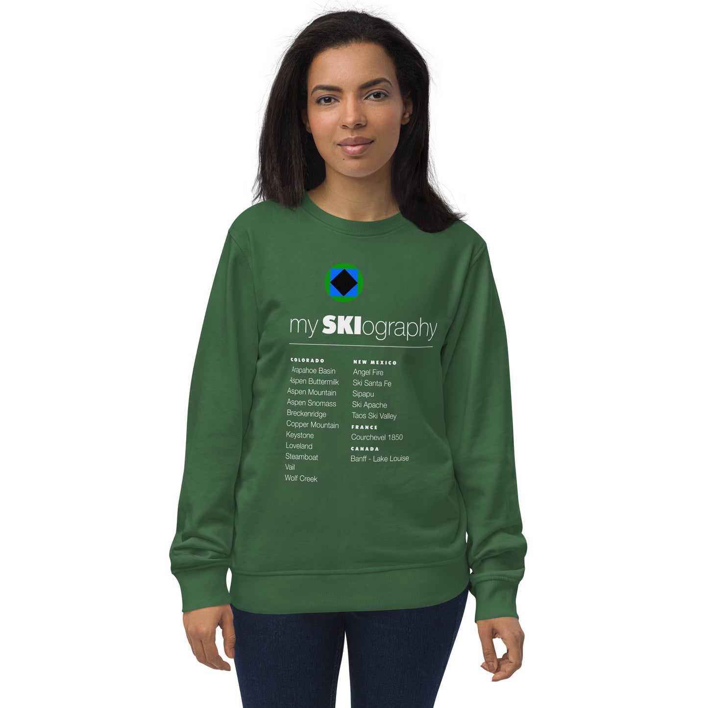 CS0001 - 01005 - mySKIography Unisex organic sweatshirt