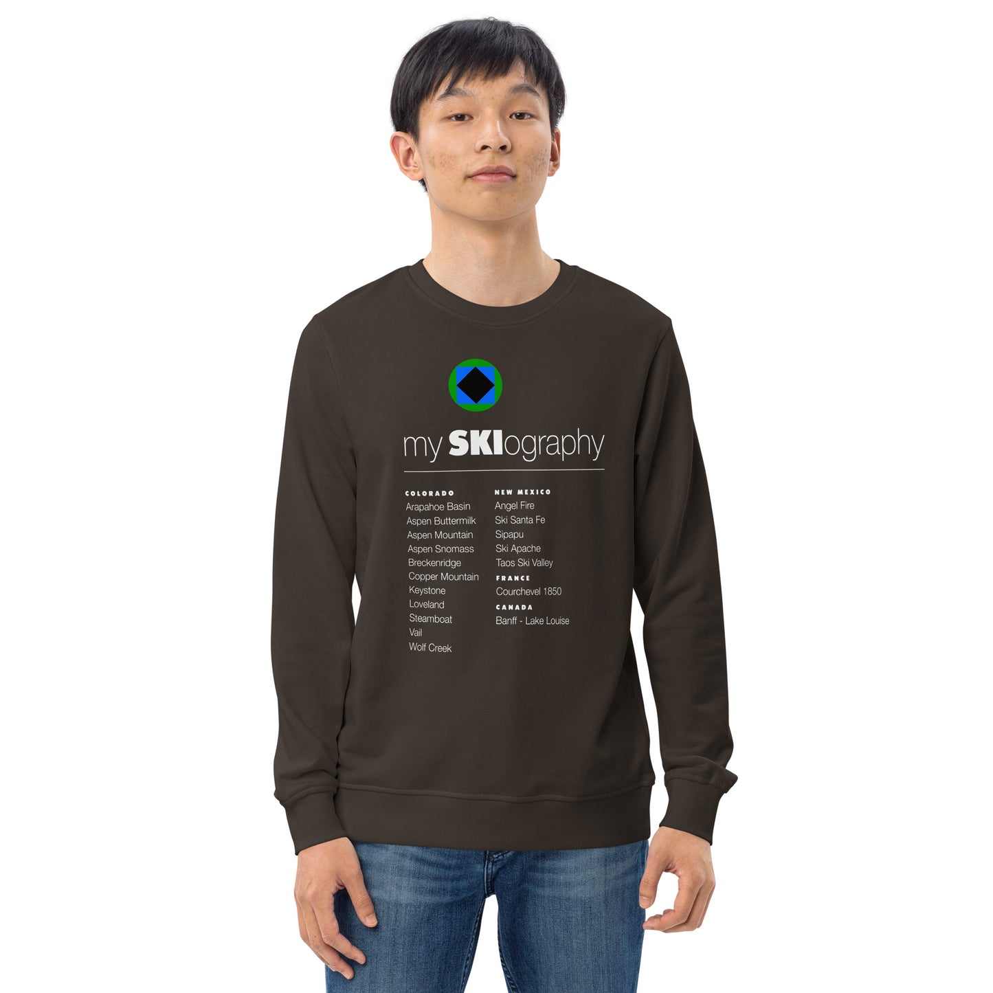 CS0001 - 01005 - mySKIography Unisex organic sweatshirt