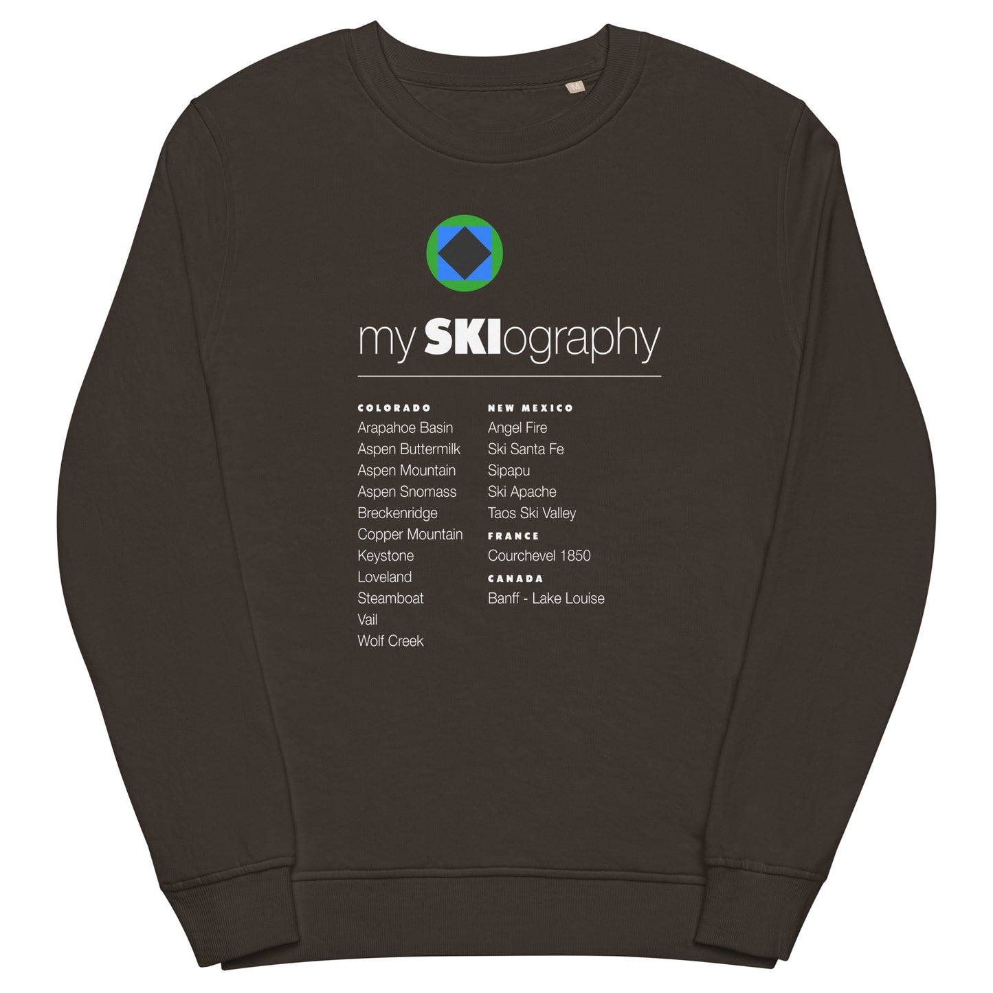 CS0001 - 01005 - mySKIography Unisex organic sweatshirt