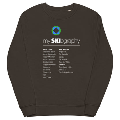 CS0001 - 01005 - mySKIography Unisex organic sweatshirt