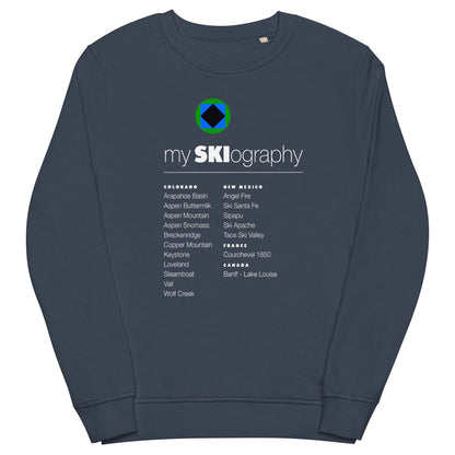 CS0001 - 01005 - mySKIography Unisex organic sweatshirt