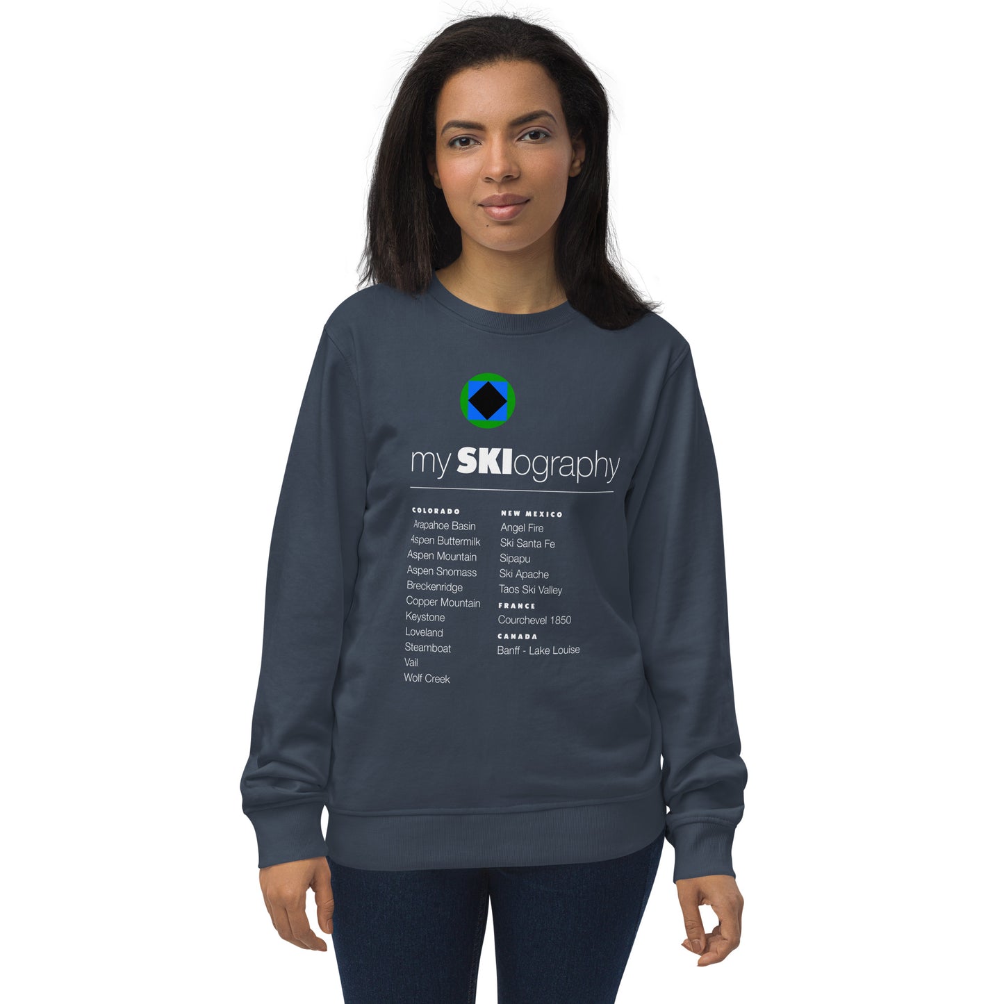 CS0001 - 01005 - mySKIography Unisex organic sweatshirt