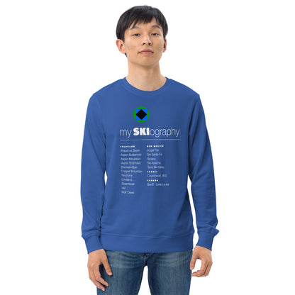 CS0001 - 01005 - mySKIography Unisex organic sweatshirt