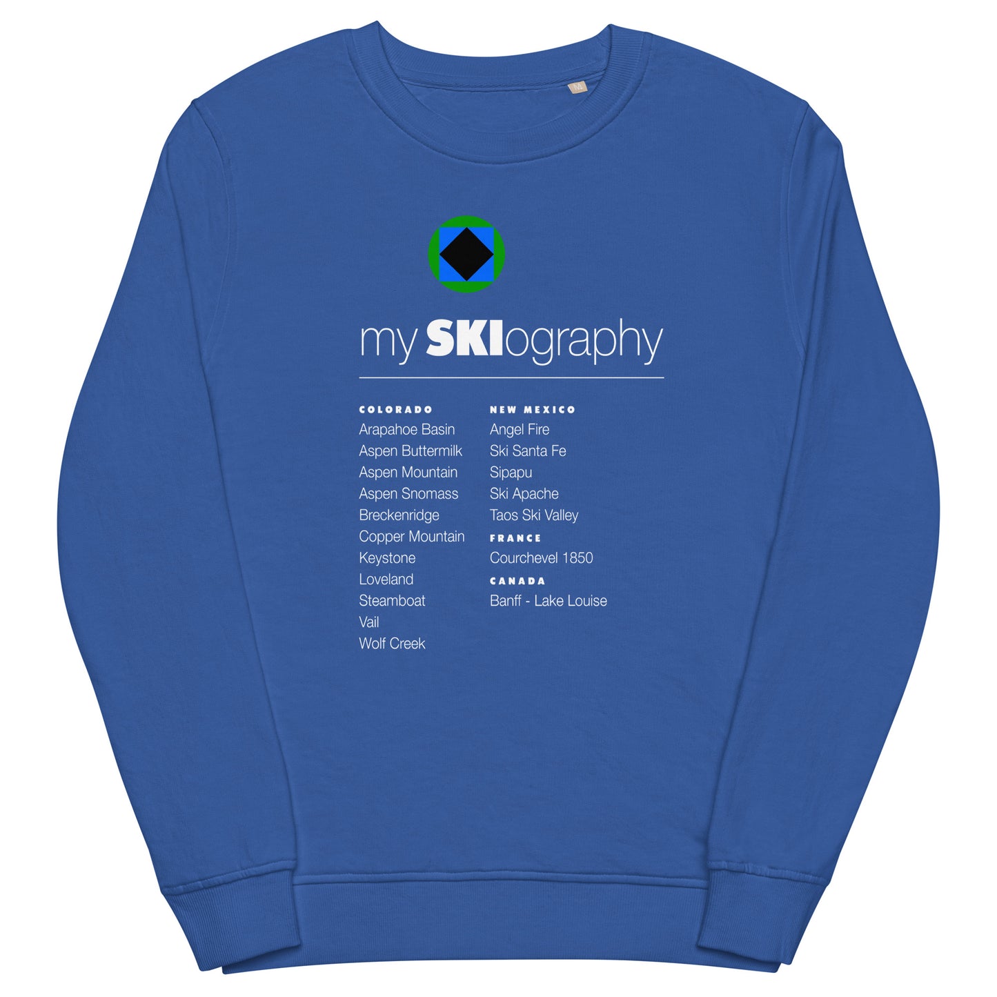 CS0001 - 01005 - mySKIography Unisex organic sweatshirt