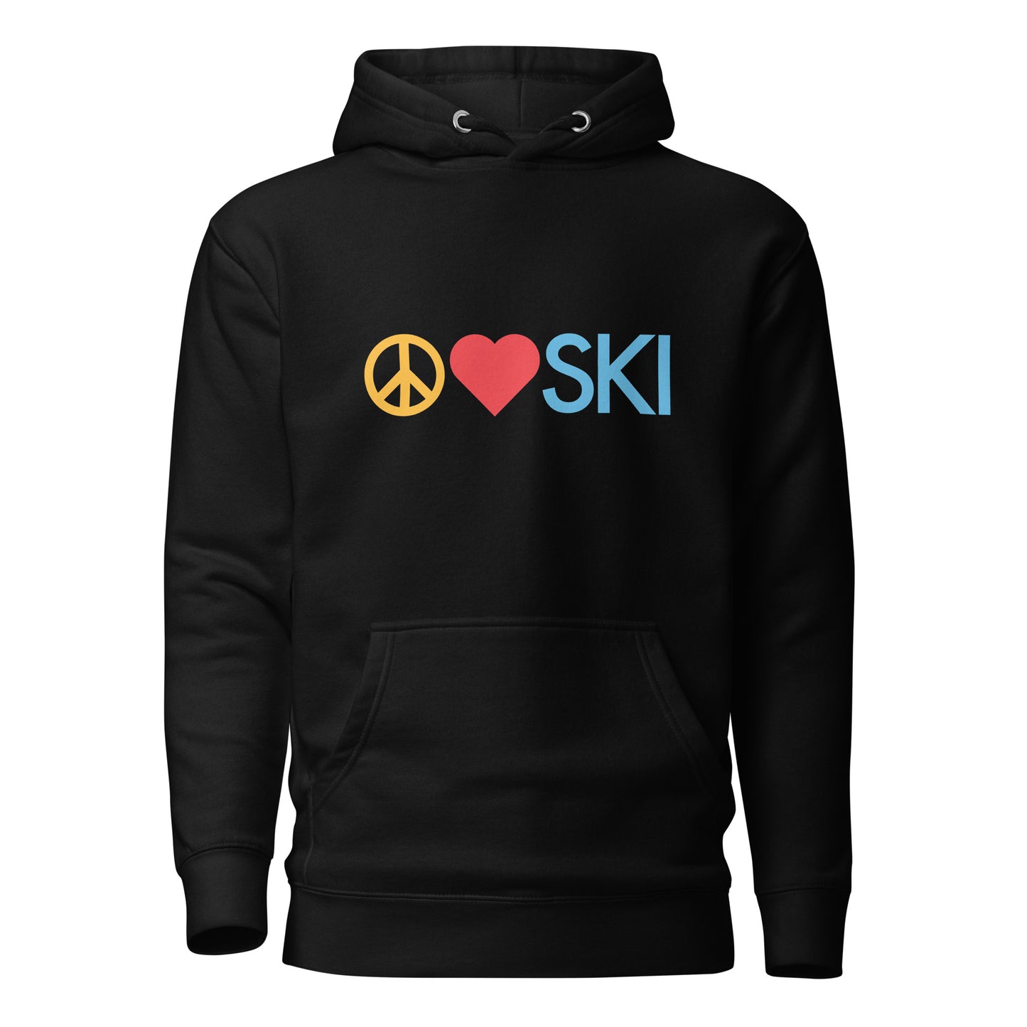 CS0026 - 01004 - Peace | Love | SKI Unisex Hoodie