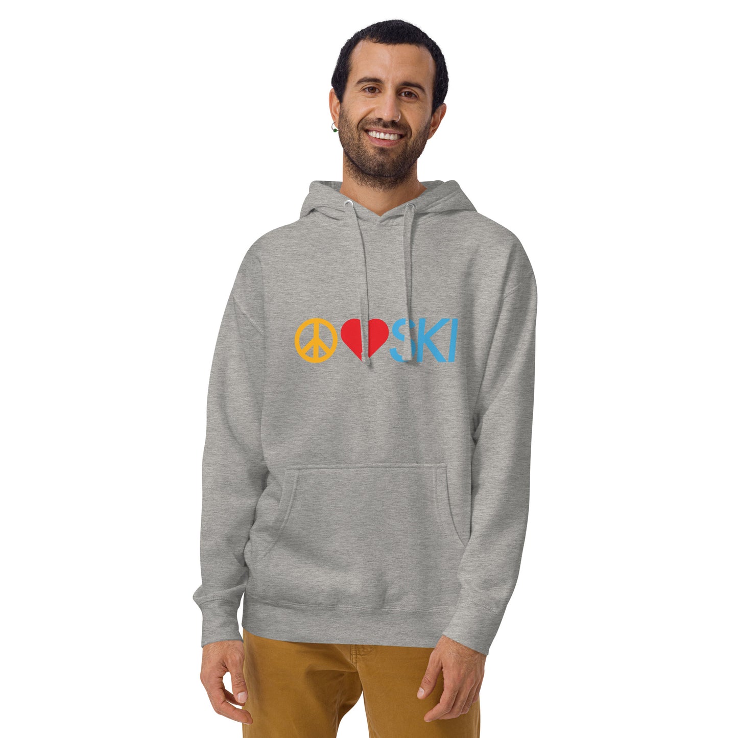 CS0026 - 01004 - Peace | Love | SKI Unisex Hoodie