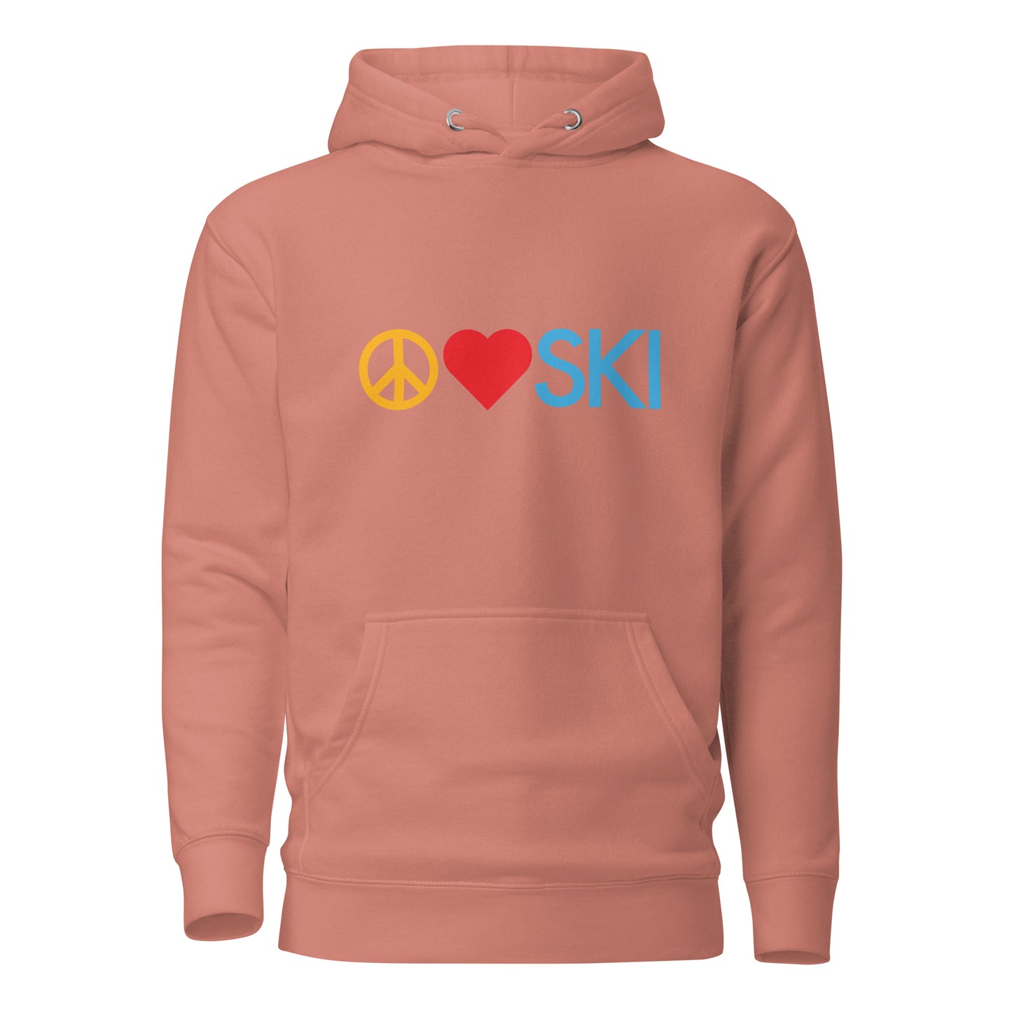 CS0026 - 01004 - Peace | Love | SKI Unisex Hoodie