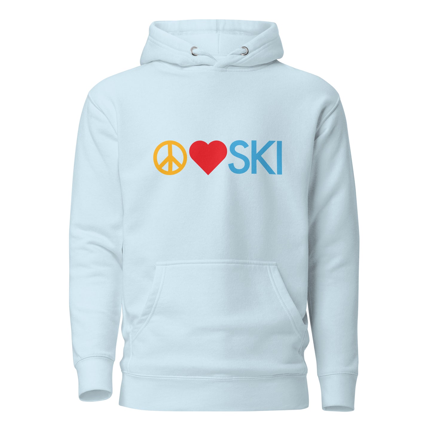 CS0026 - 01004 - Peace | Love | SKI Unisex Hoodie