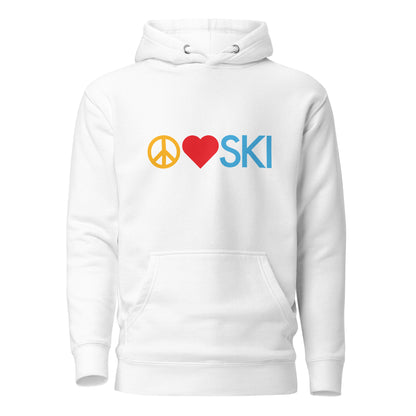 CS0026 - 01004 - Peace | Love | SKI Unisex Hoodie