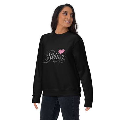 CS0047 - 02005 - Love Skiing/Women's Premium Sweatshirt