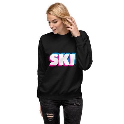 CS0058 - 01005 - 3D SKI Unisex Premium Sweatshirt