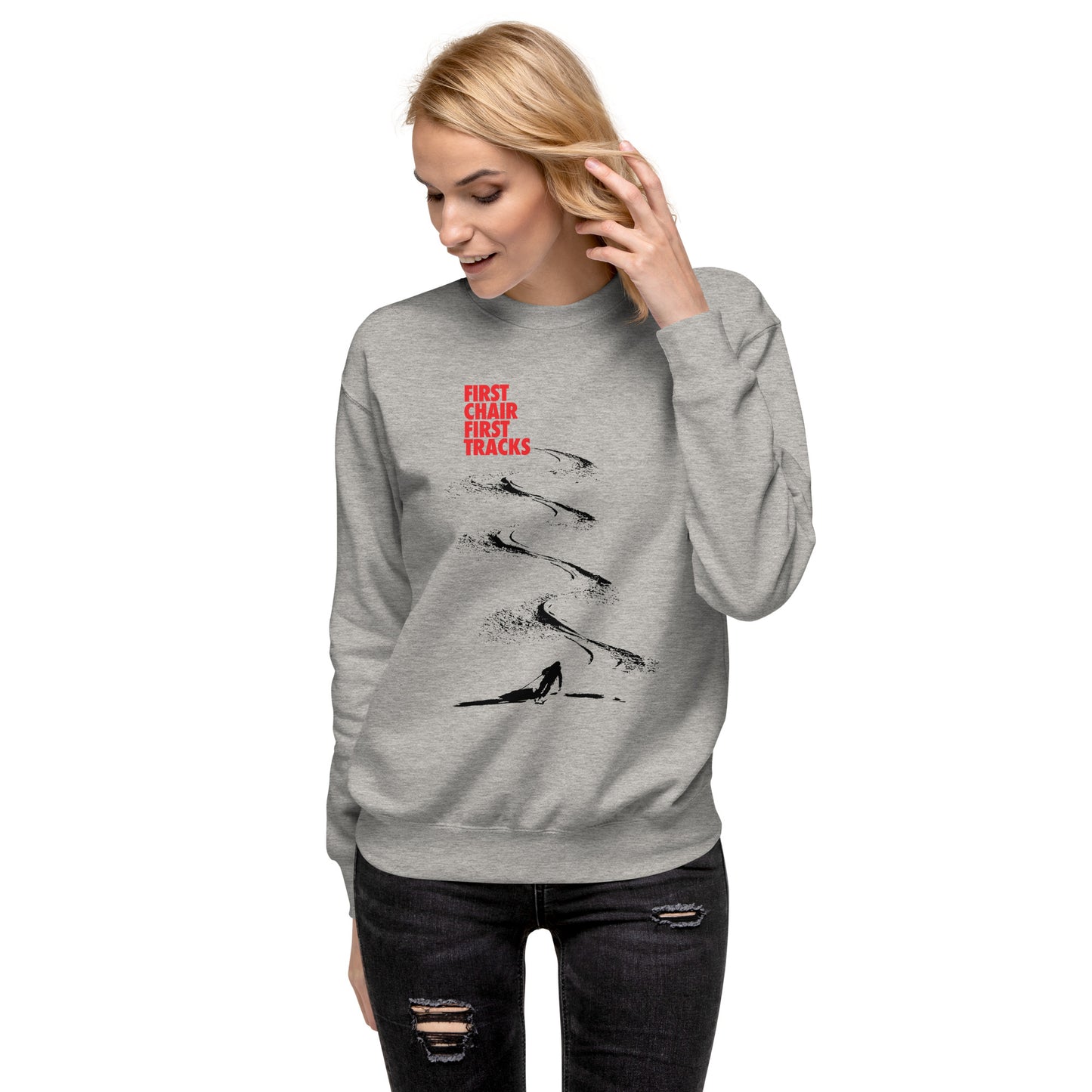 CS0042 - 01001 - First Chair First Tracks Unisex Premium Sweatshirt