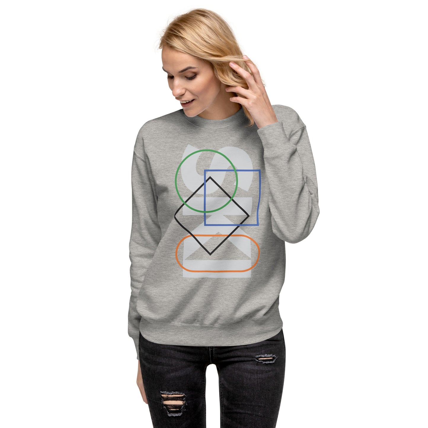 CS0044 - 01005 - SKI Icons Outlined Unisex Premium Sweatshirt