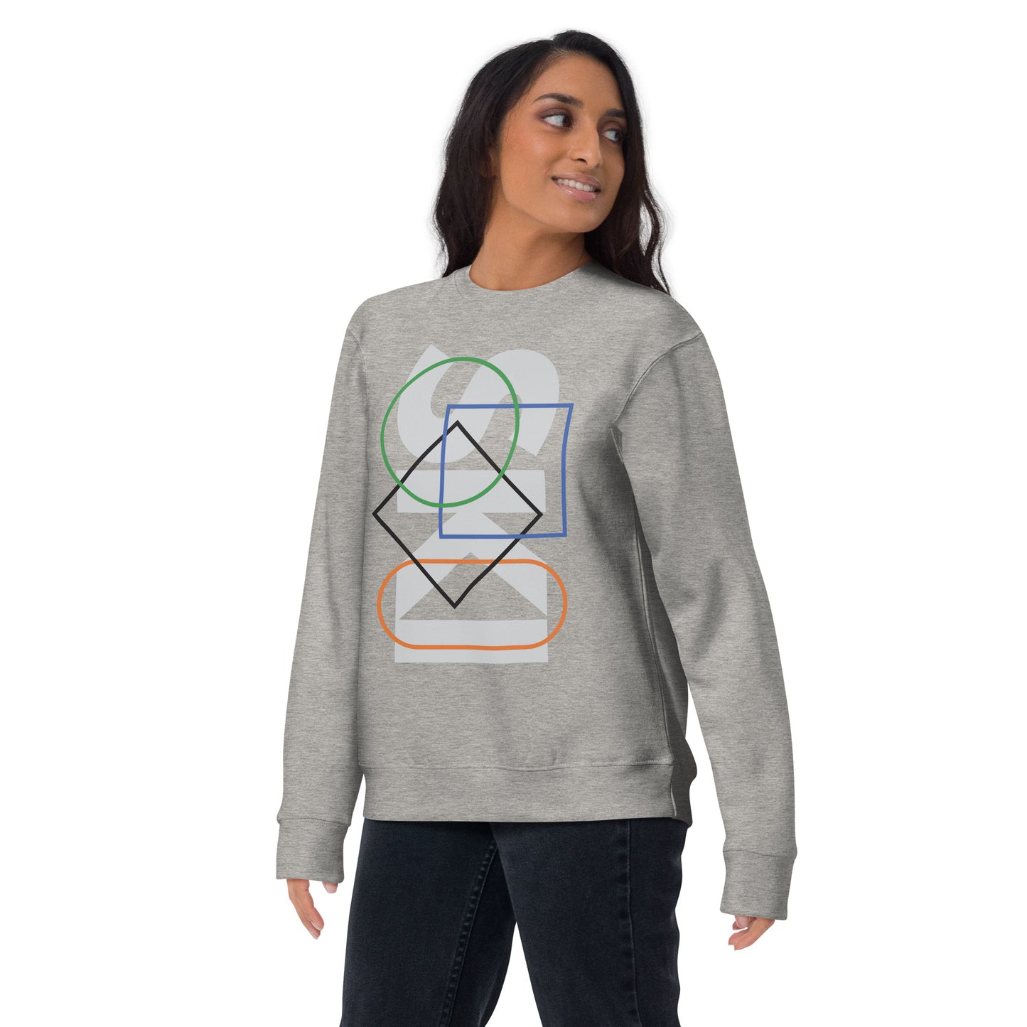 CS0044 - 01005 - SKI Icons Outlined Unisex Premium Sweatshirt