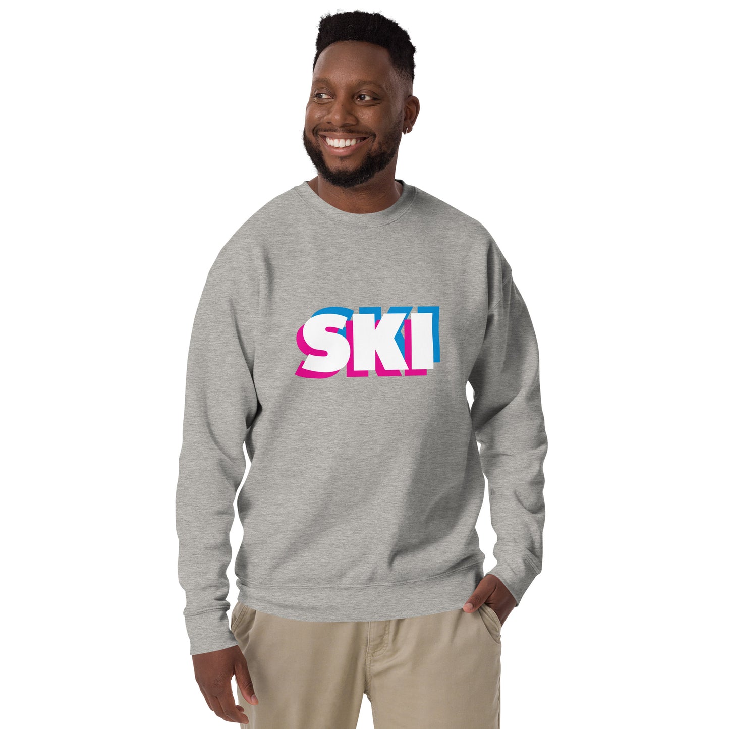 CS0058 - 01005 - 3D SKI Unisex Premium Sweatshirt