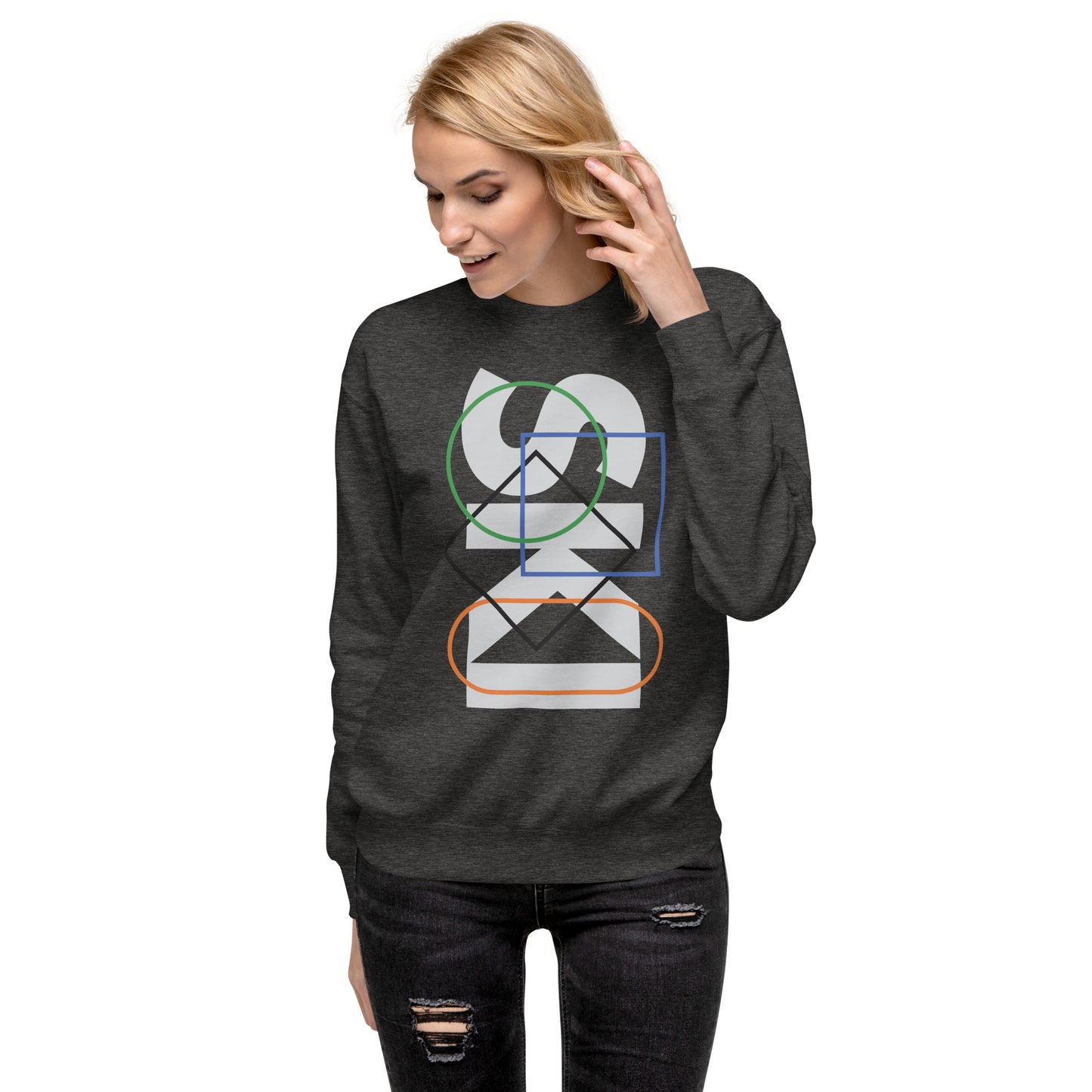 CS0044 - 01005 - SKI Icons Outlined Unisex Premium Sweatshirt