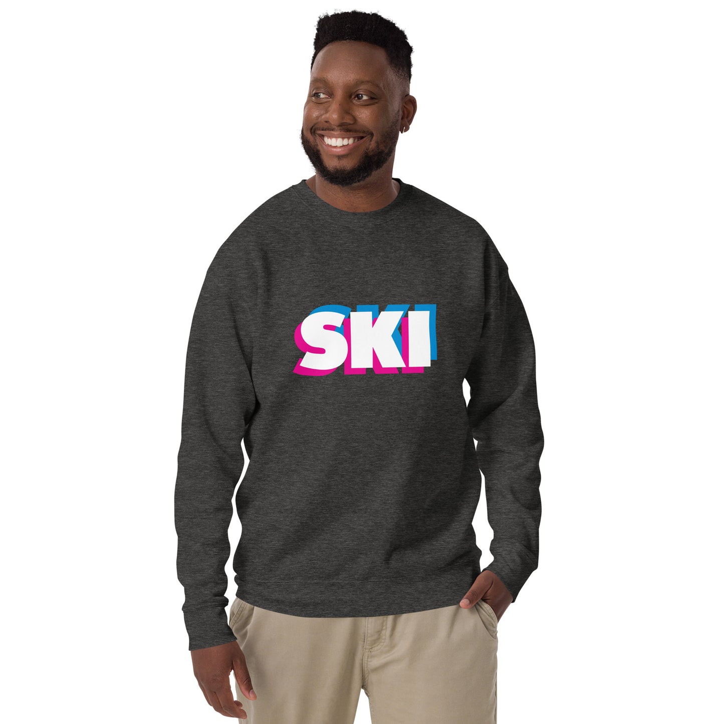 CS0058 - 01005 - 3D SKI Unisex Premium Sweatshirt