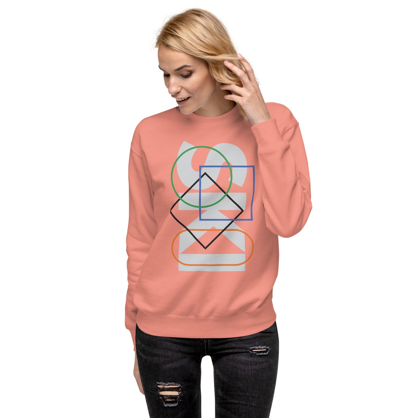 CS0044 - 01005 - SKI Icons Outlined Unisex Premium Sweatshirt