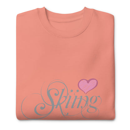 CS0047 - 02005 - Love Skiing/Women's Premium Sweatshirt