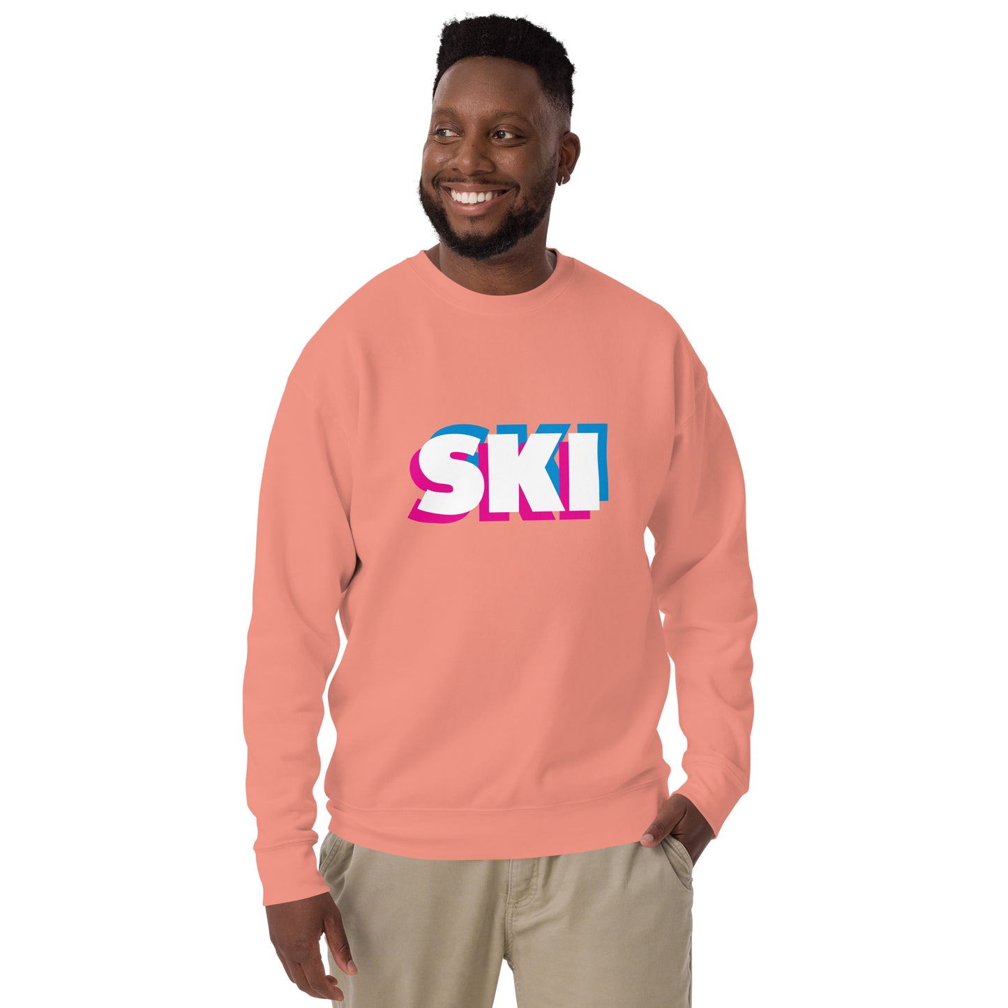 CS0058 - 01005 - 3D SKI Unisex Premium Sweatshirt