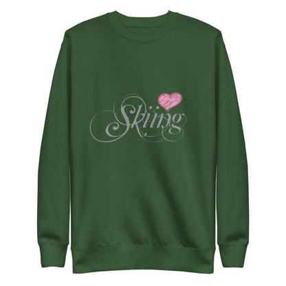 CS0047 - 02005 - Love Skiing/Women's Premium Sweatshirt