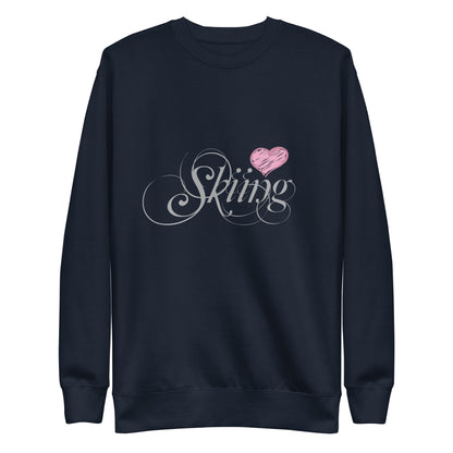 CS0047 - 02005 - Love Skiing/Women's Premium Sweatshirt