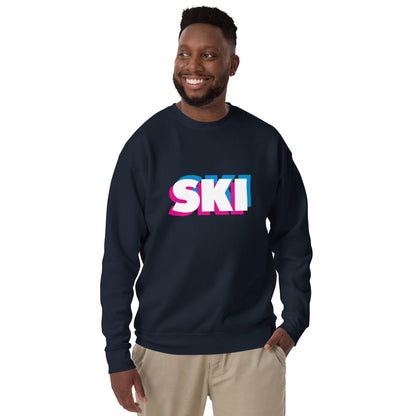 CS0058 - 01005 - 3D SKI Unisex Premium Sweatshirt