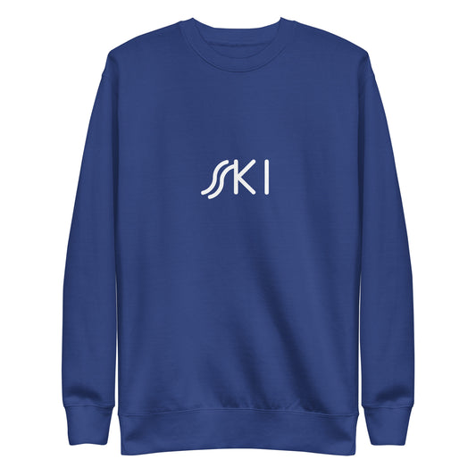 CS0030 - 02005 - SKI Tracks Unisex Premium Sweatshirt