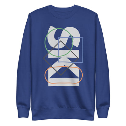 CS0044 - 01005 - SKI Icons Outlined Unisex Premium Sweatshirt