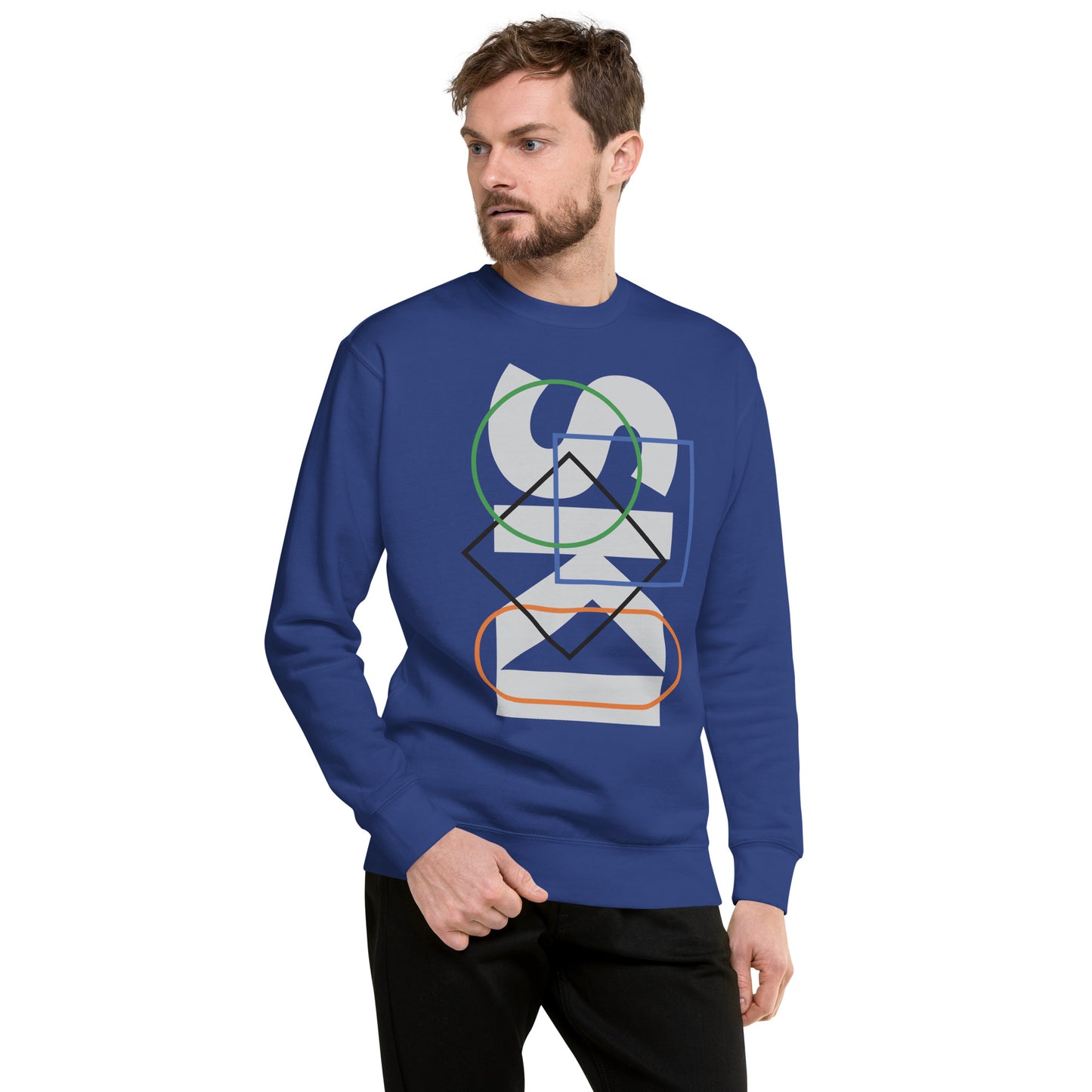 CS0044 - 01005 - SKI Icons Outlined Unisex Premium Sweatshirt