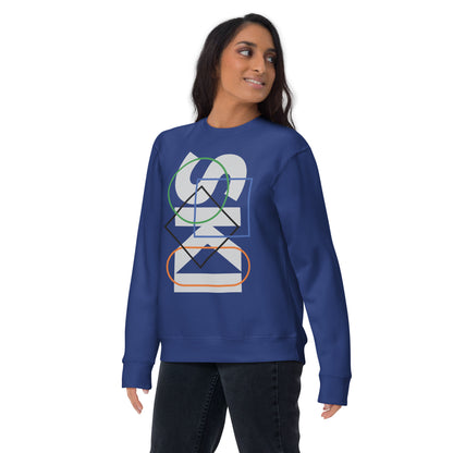 CS0044 - 01005 - SKI Icons Outlined Unisex Premium Sweatshirt