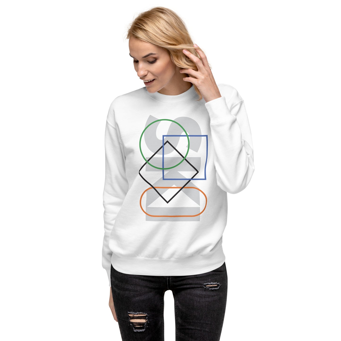 CS0044 - 01005 - SKI Icons Outlined Unisex Premium Sweatshirt