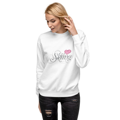 CS0047 - 02005 - Love Skiing/Women's Premium Sweatshirt