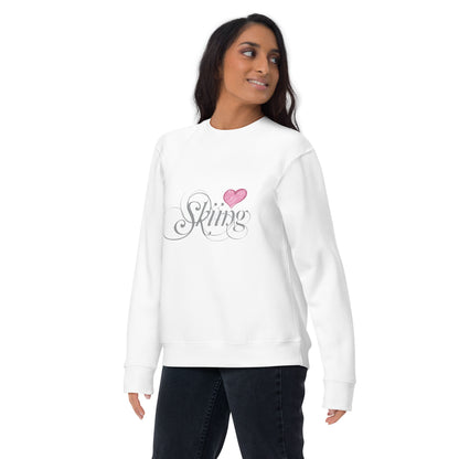 CS0047 - 02005 - Love Skiing/Women's Premium Sweatshirt