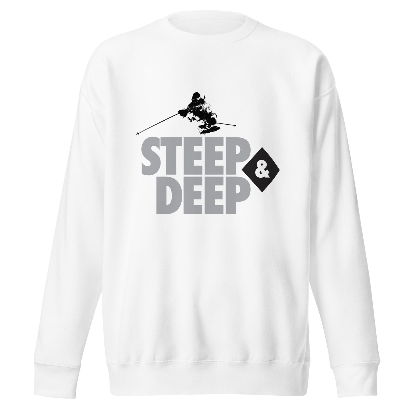 CS0038 - 01005 - Steep & Deep Unisex Premium Sweatshirt (White)