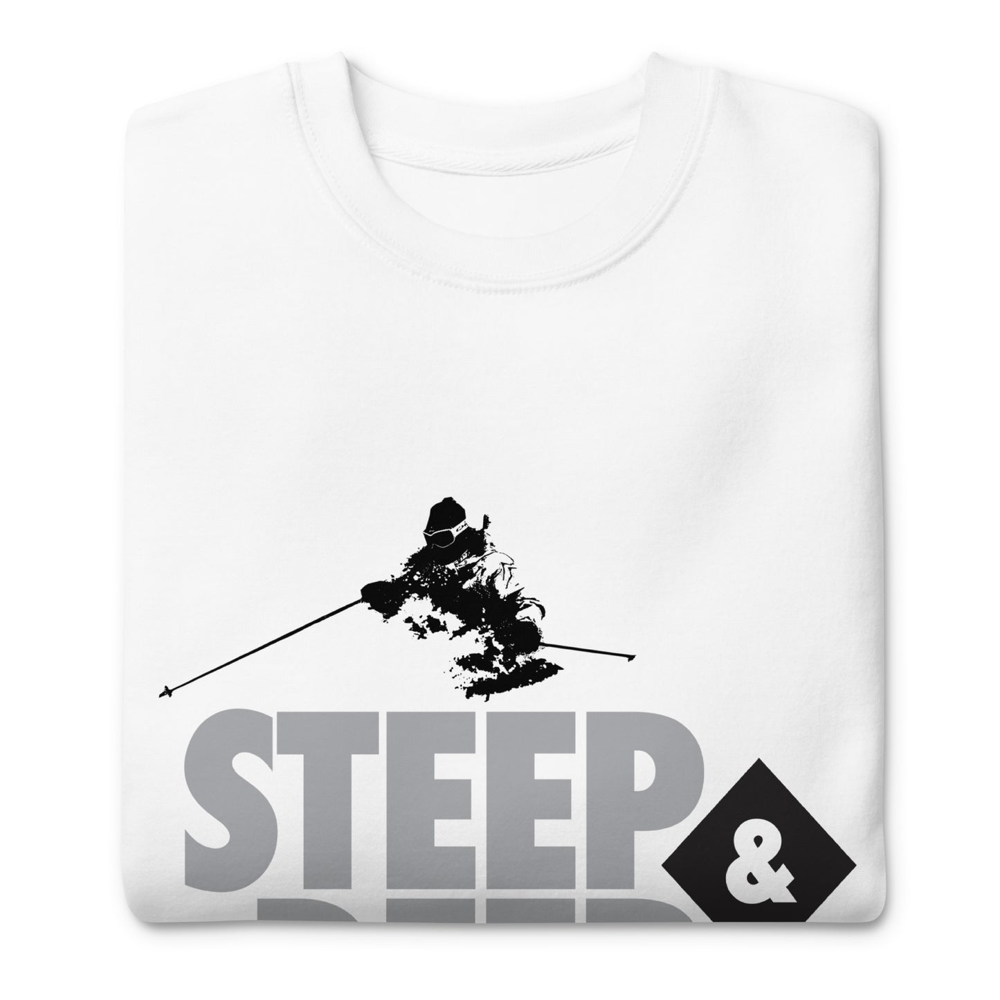 CS0038 - 01005 - Steep & Deep Unisex Premium Sweatshirt (White)