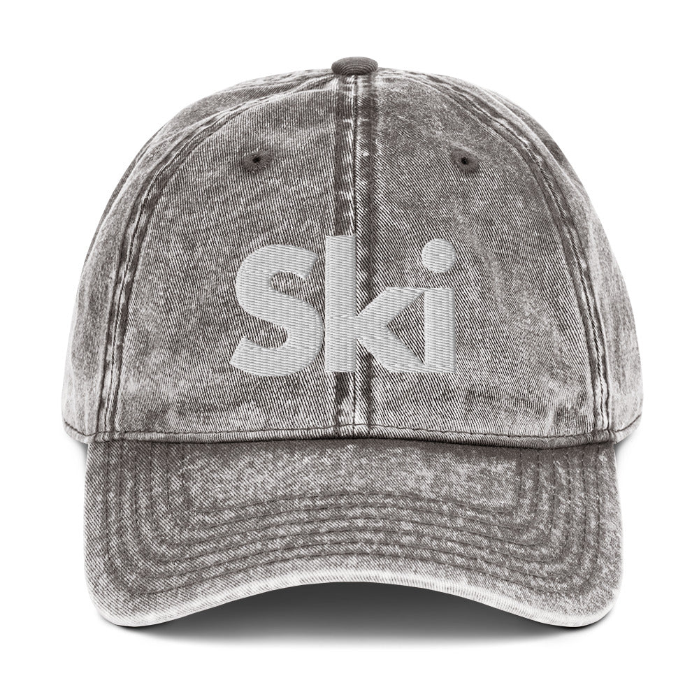 CS0016 - 04002 - Ski Vintage Cotton Twill Cap