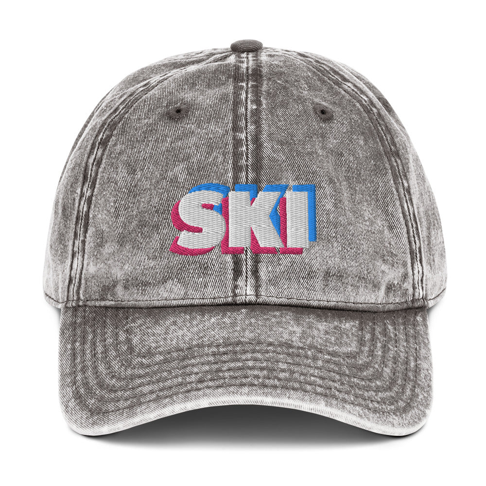 CS0058 - 04002 - 3D SKI Vintage Cotton Twill Cap