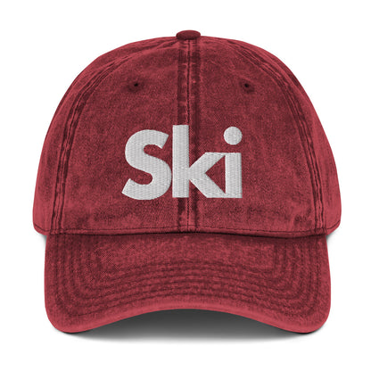 CS0016 - 04002 - Ski Vintage Cotton Twill Cap