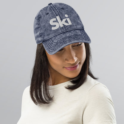 CS0016 - 04002 - Ski Vintage Cotton Twill Cap