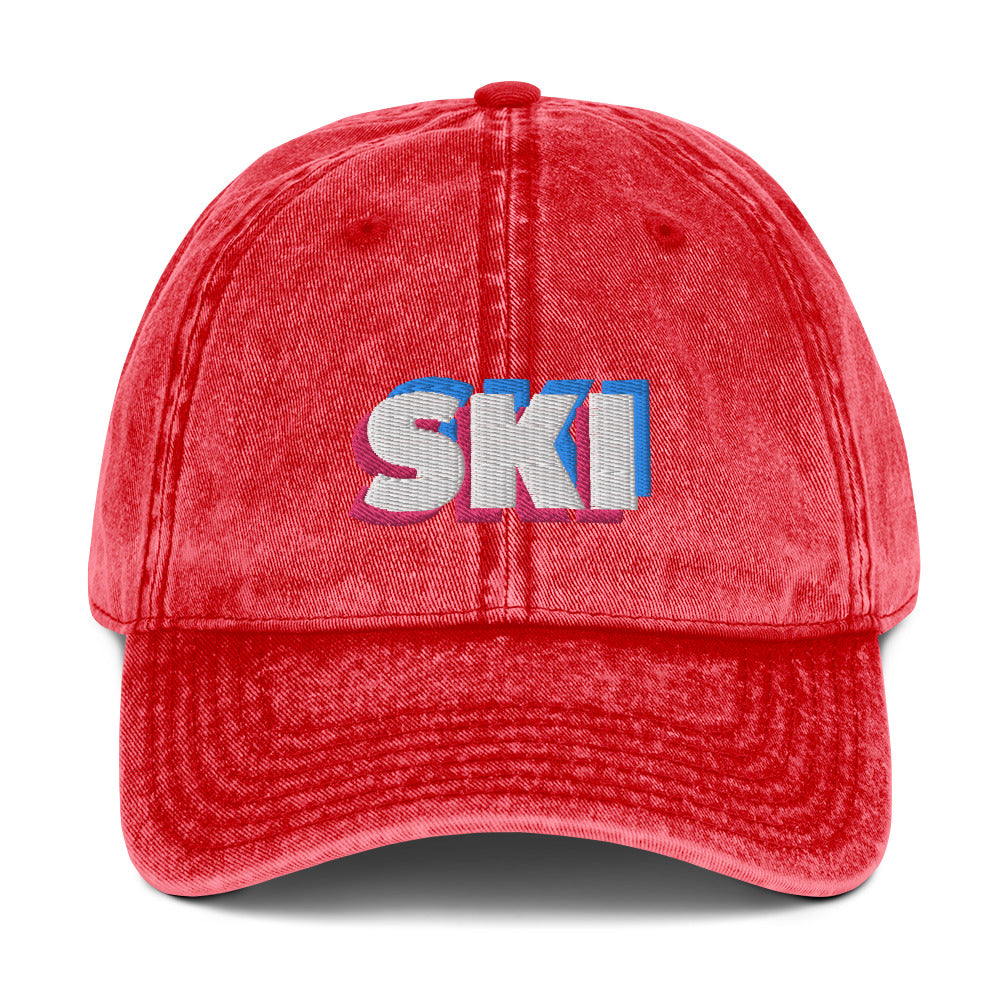 CS0058 - 04002 - 3D SKI Vintage Cotton Twill Cap